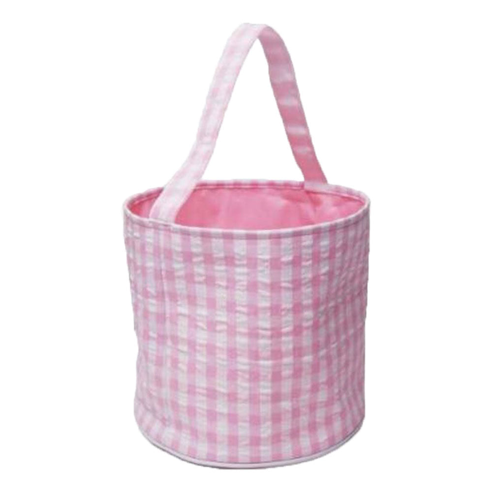 Cute Monogrammed Gingham Easter Basket
