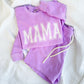 neon violet comfort colors set with a mama print