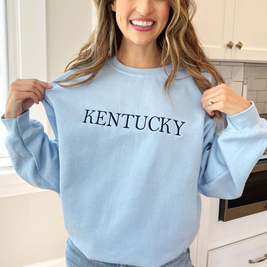 Kentucky Embroidered Gemma Crewneck Sweatshirt