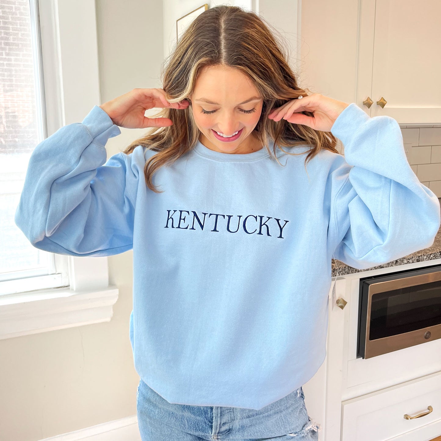 Kentucky Embroidered Gemma Crewneck Sweatshirt