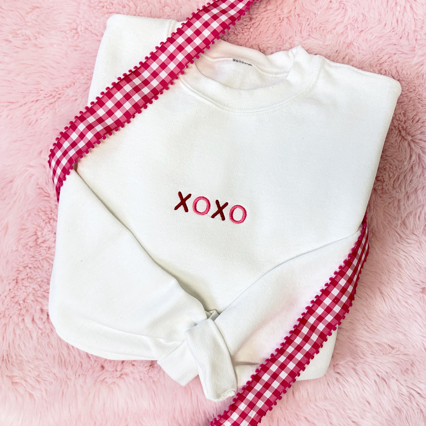 Youth Mini XOXO Embroidered Devin Crewneck Sweatshirt