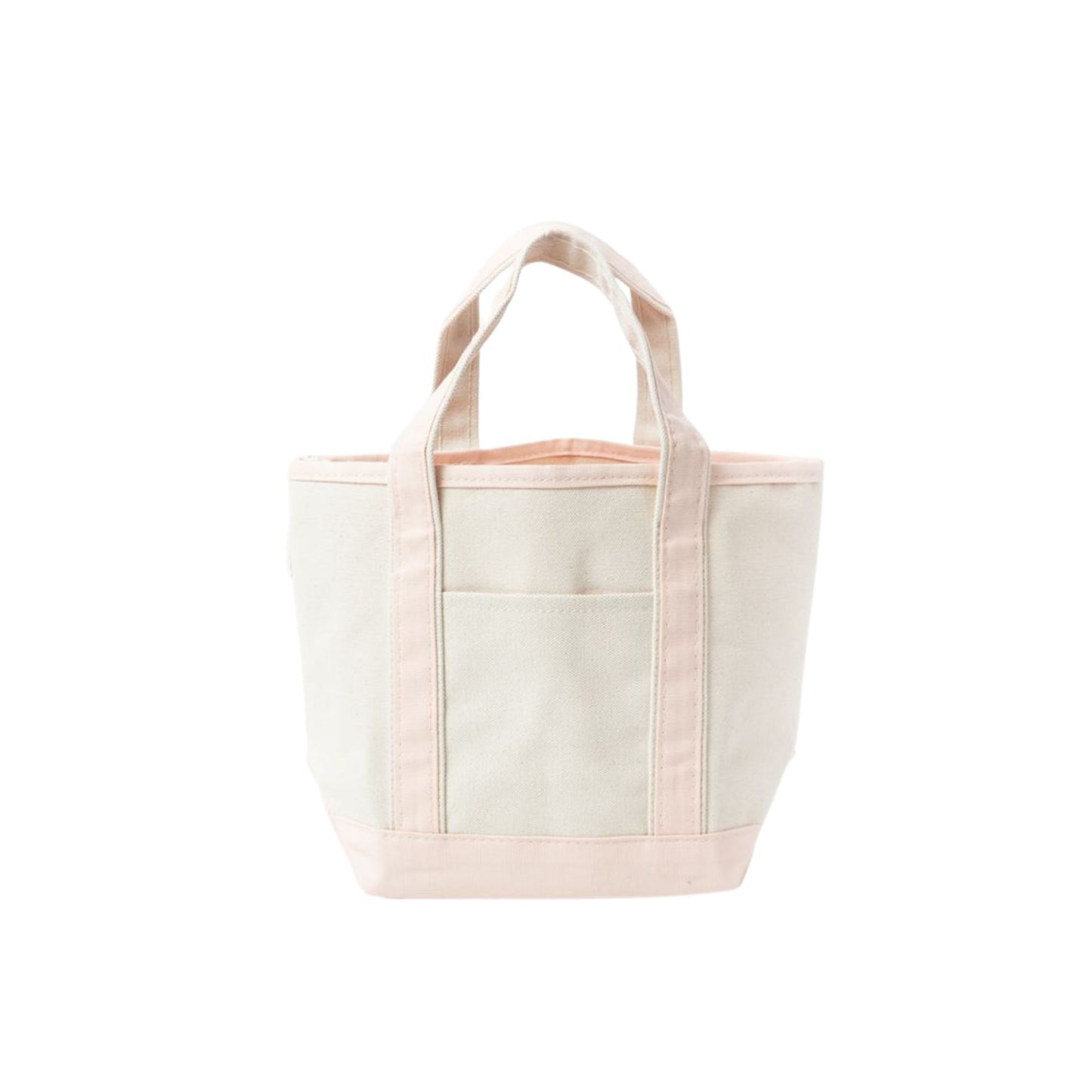 Personalized Mini Canvas Tote Bag with Bow Embroidery