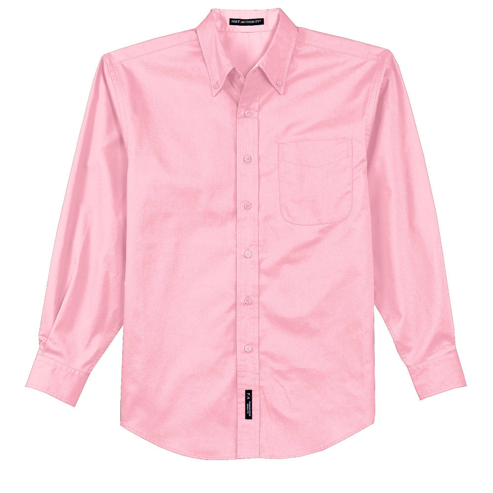 light pink button down