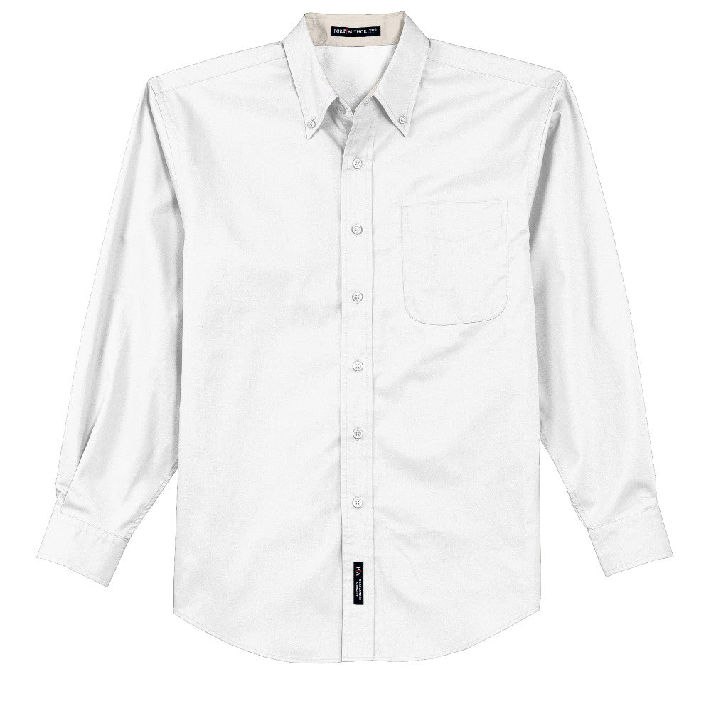 white button down