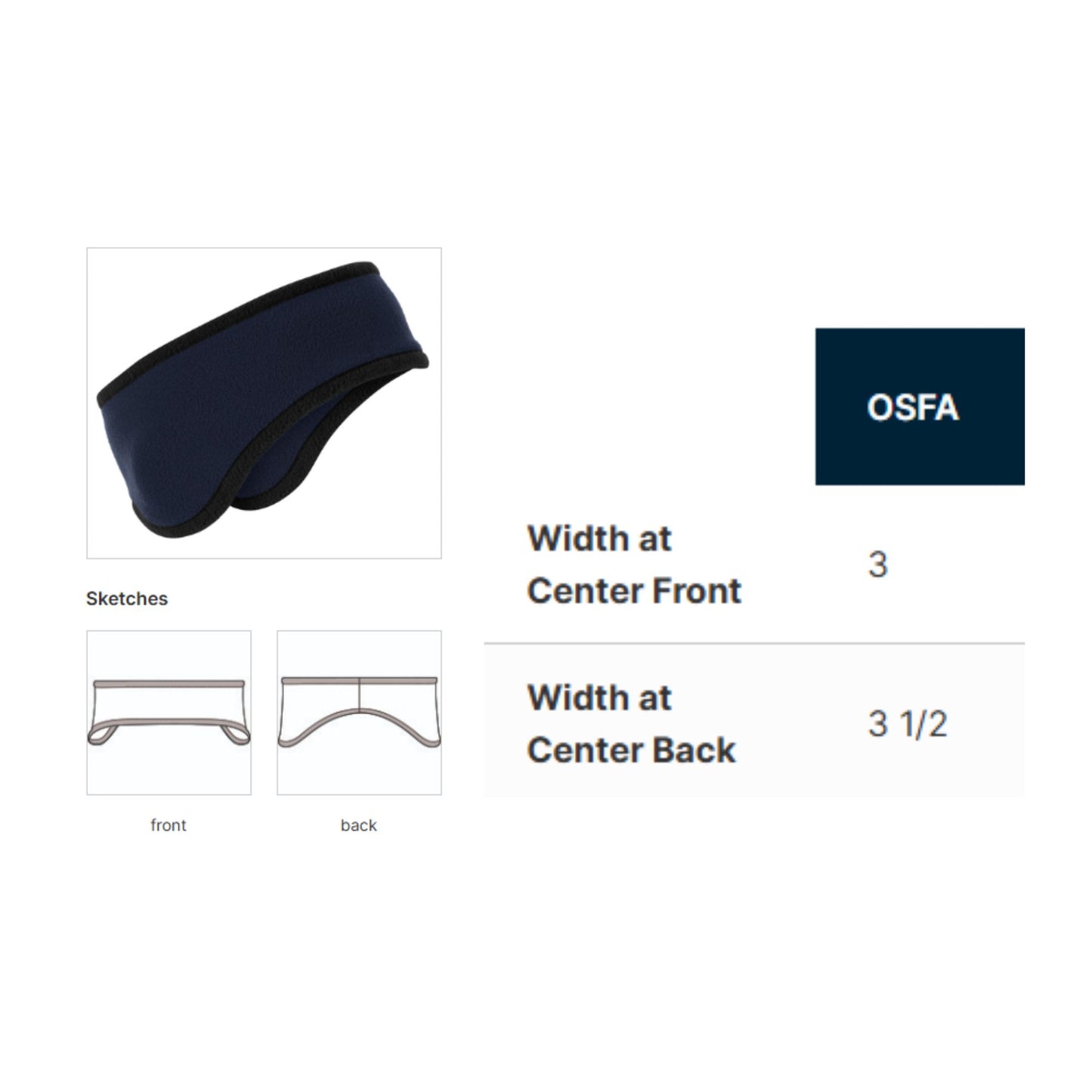 Embroidered SJS Ear Warmer Head Band | SJS E01