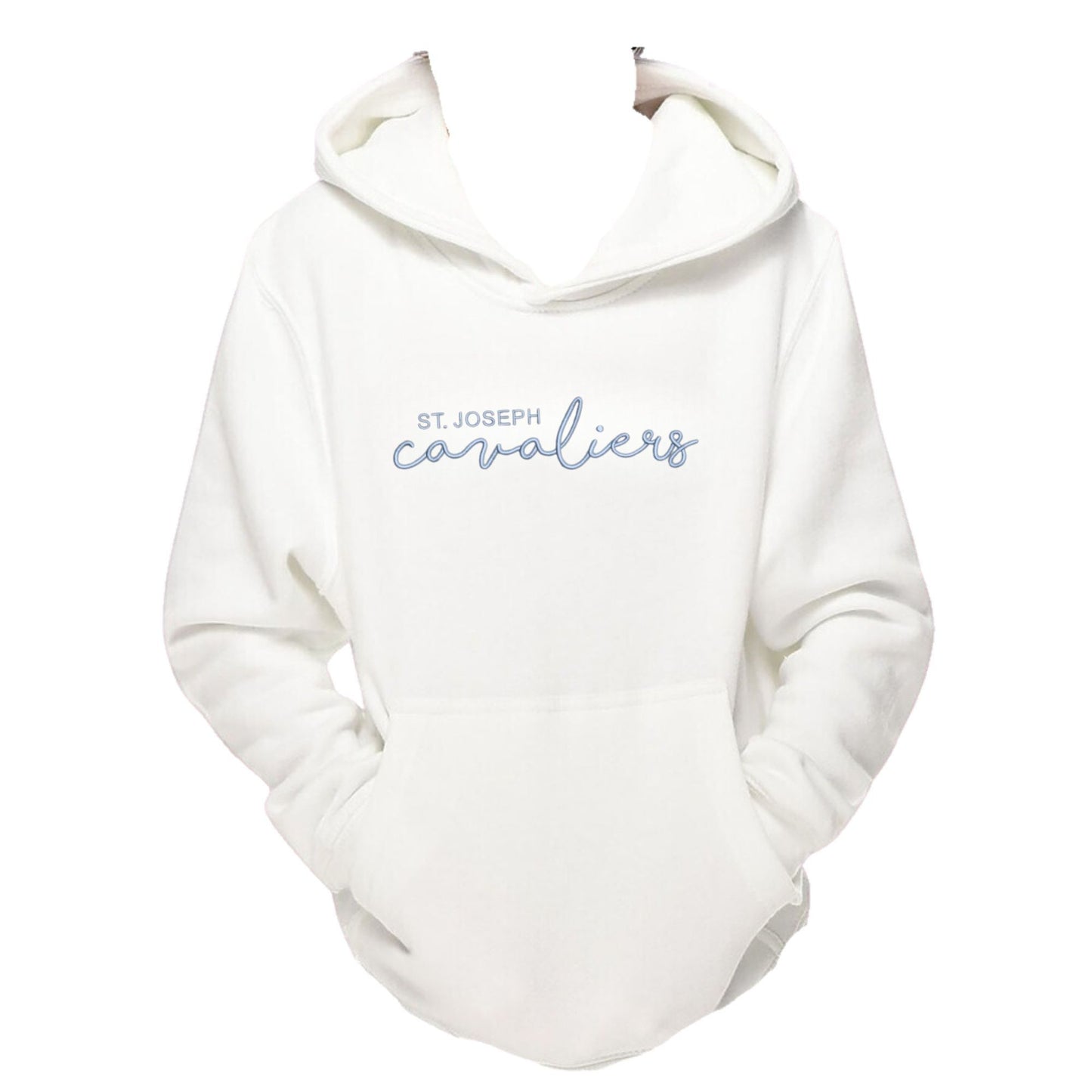 Youth St. Joseph Cavaliers Script Embroidered Hoodie Sweatshirt | SJSE6Y