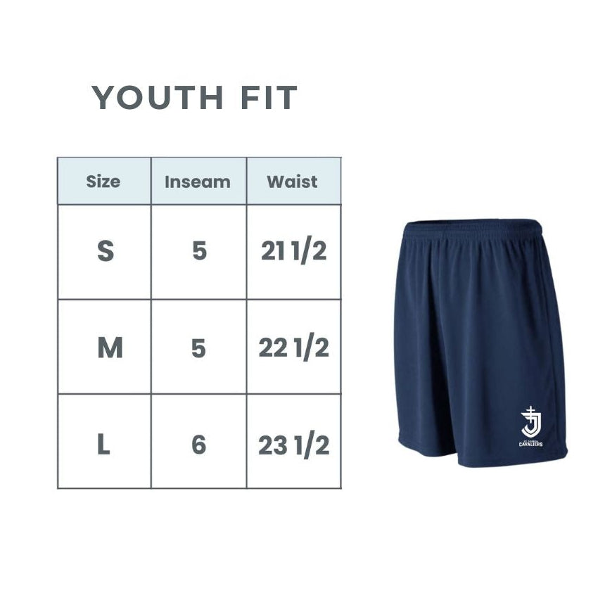 St. Joseph School Cavaliers Gym Shorts | Adult and Youth Fit | SJS GYML | UNIFORM APPROVED