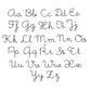 Font alphabet sheet