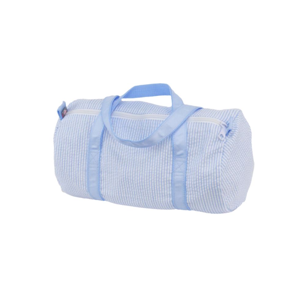 baby blue seersucker duffle