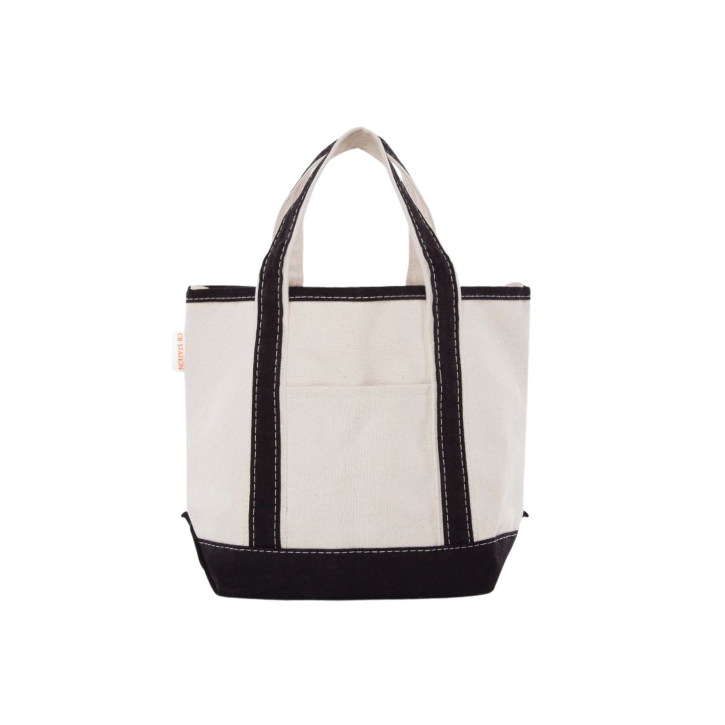 Personalized Mini Canvas Tote Bag with Bow Embroidery
