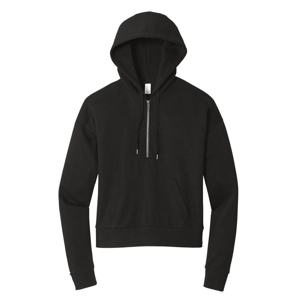black Tri-Fleece Hooded Pullover