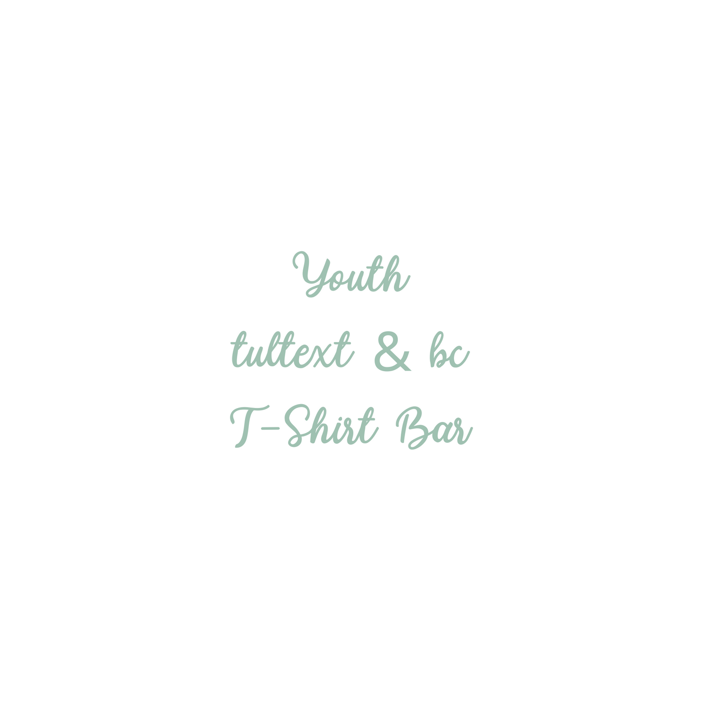 Youth Tultex, BC T-Shirt Bar