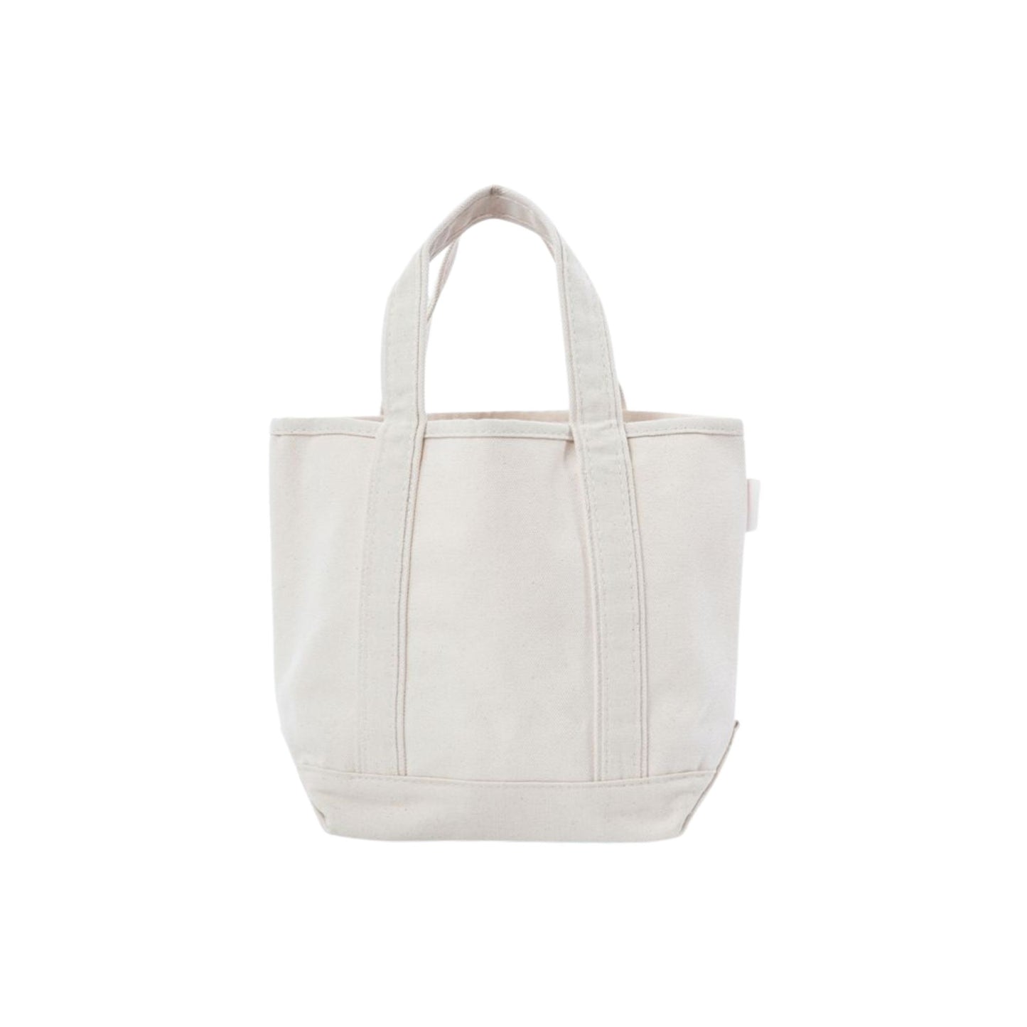 Personalized Mini Canvas Tote Bag with Bow Embroidery