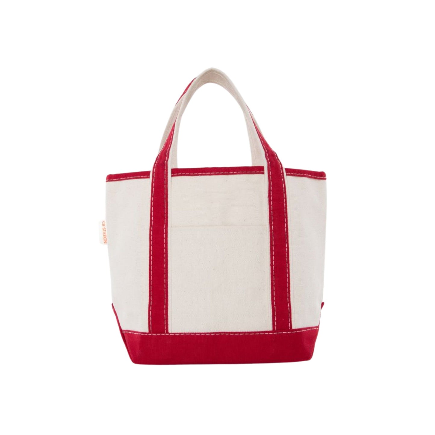 Personalized Mini Canvas Tote Bag with Bow Embroidery