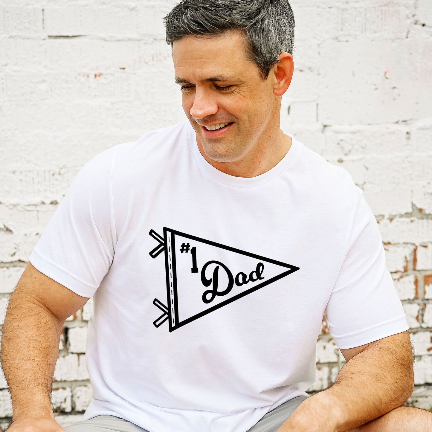 #1 Dad Pennant T-Shirt
