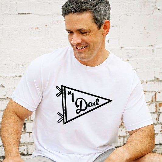 #1 Dad Pennant T-Shirt