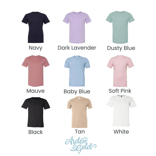 Custom Bride Wedding Date Bella & Canvas T-Shirt