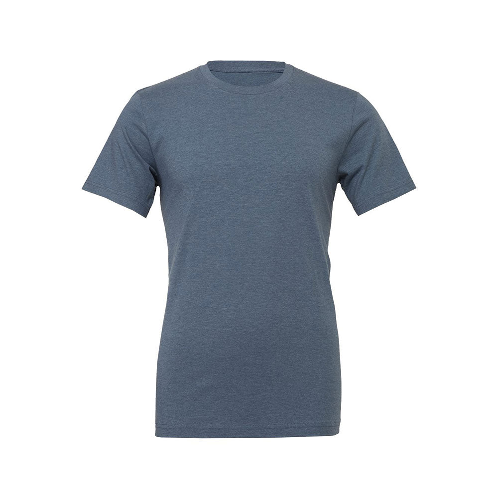 heather slate bella and canvas tee