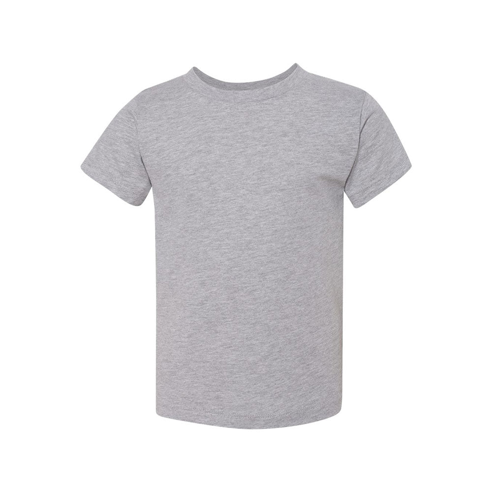 athletic heather bella and canvas toddler t-shirt