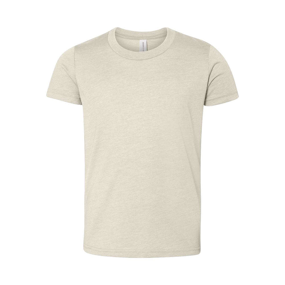 heather dust bella and canvas youth tee