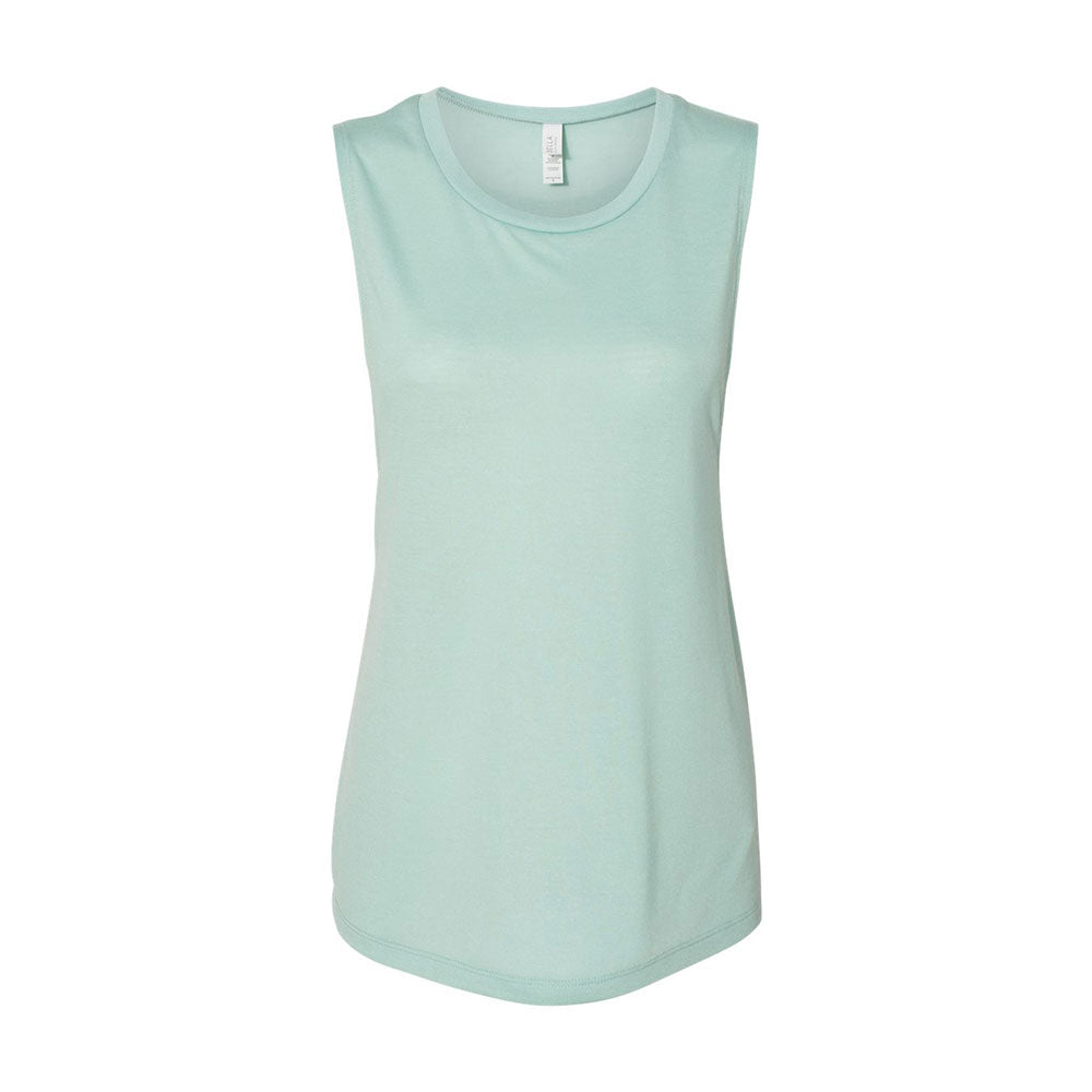 dusty blue bella and canvas muscle tank top