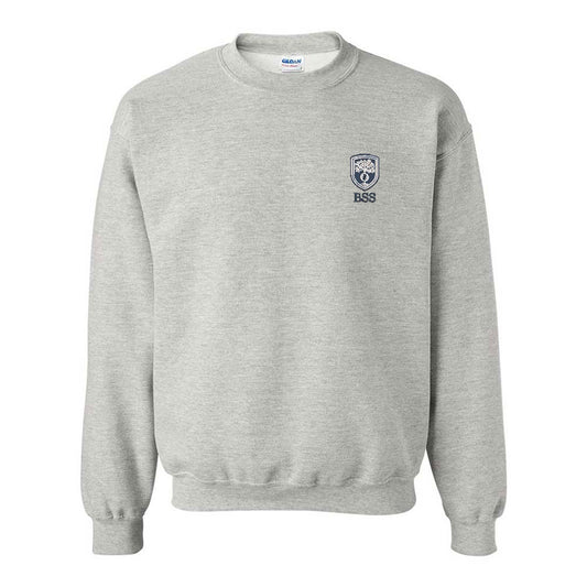 Blessed Sacrament School Crest Embroidered Crewneck Sweatshirt