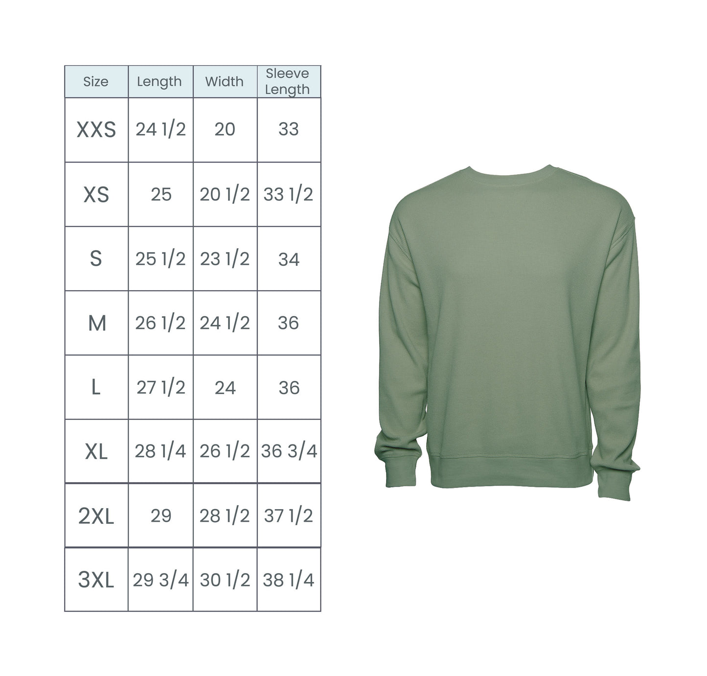 TEACH Waffle Knit Crewneck
