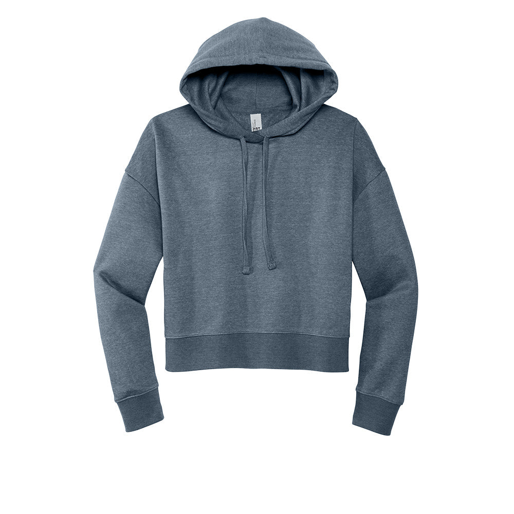heather flint blue hoodie