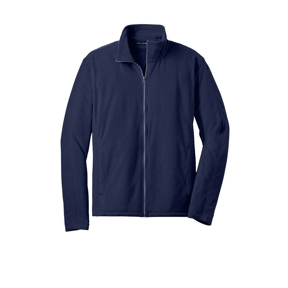 men's navy lightweight fleece full zip jacket