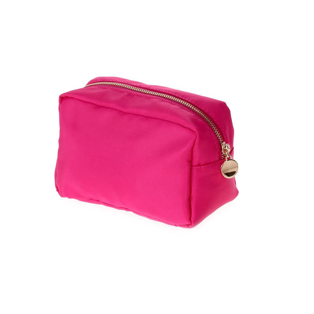 fuchsia nylon pouch