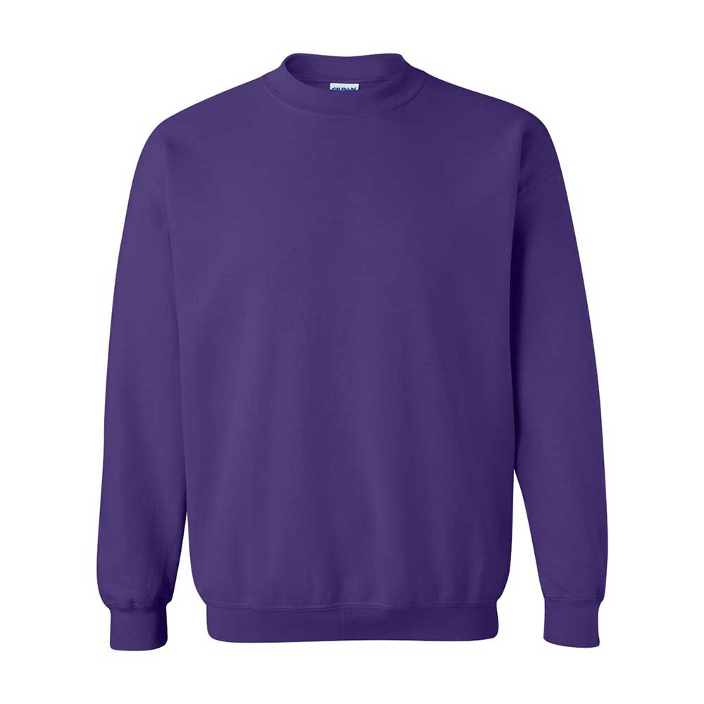purple crewneck pullover sweatshirt