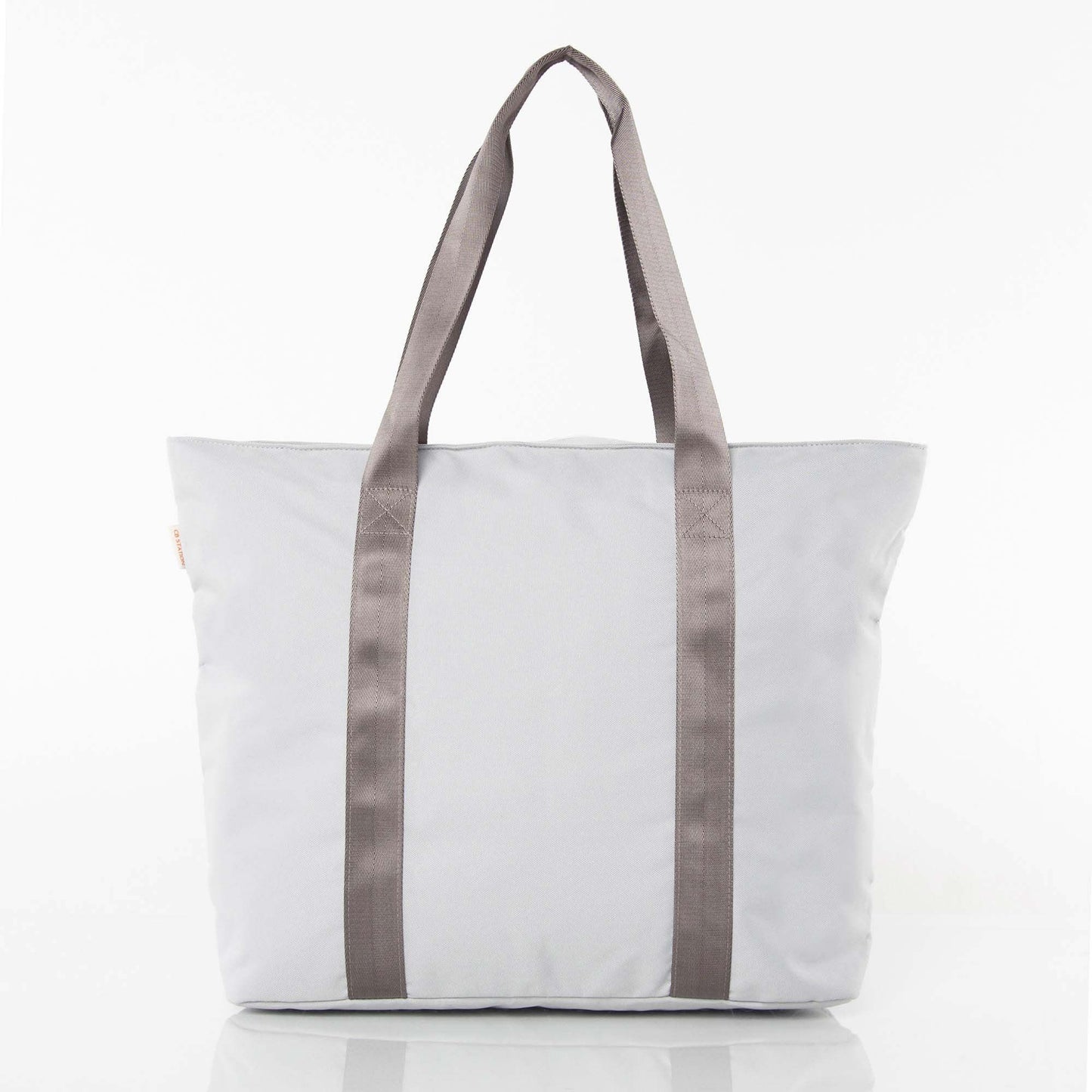gray wanderlust tote