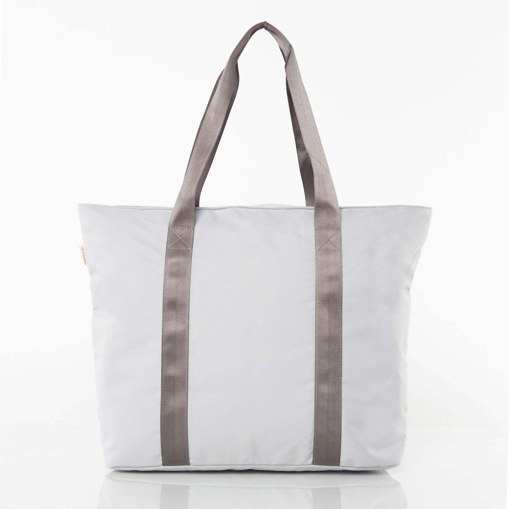 gray wanderlust tote