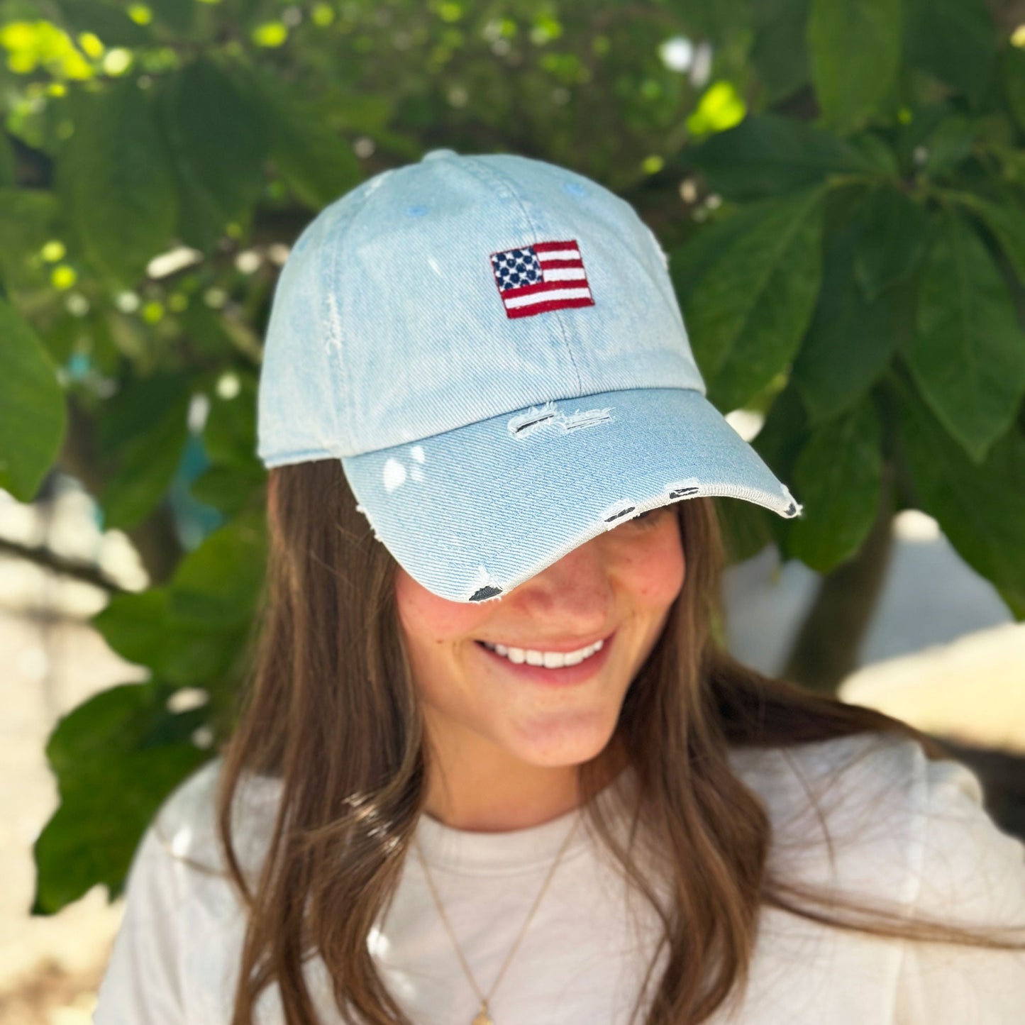 Mini American Flag Baseball Cap
