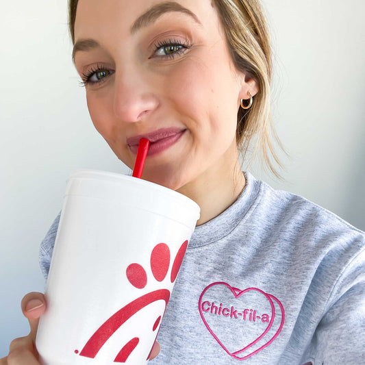 Custom Candy Heart Crewneck