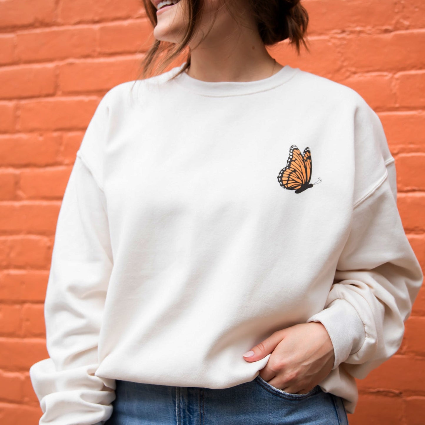 Follow Your Butterflies Crewneck Gemma Sweatshirt