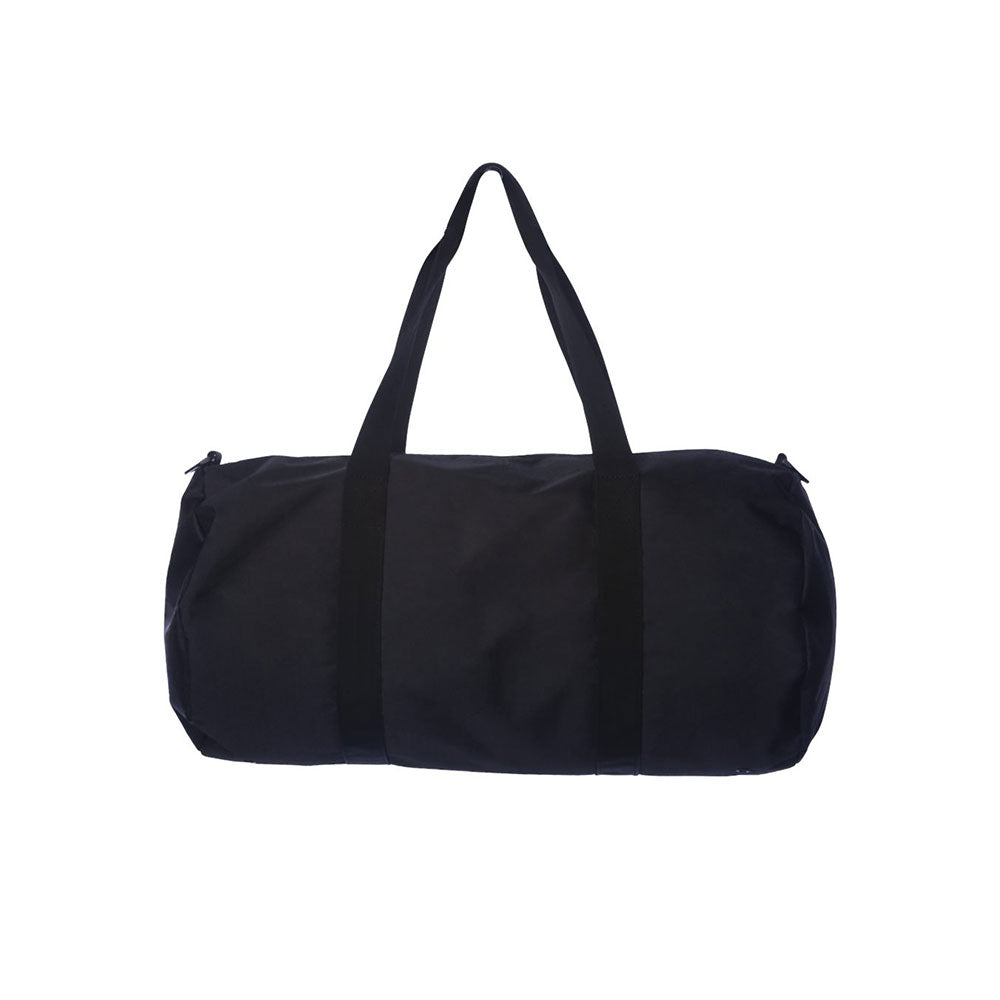 black duffle bag