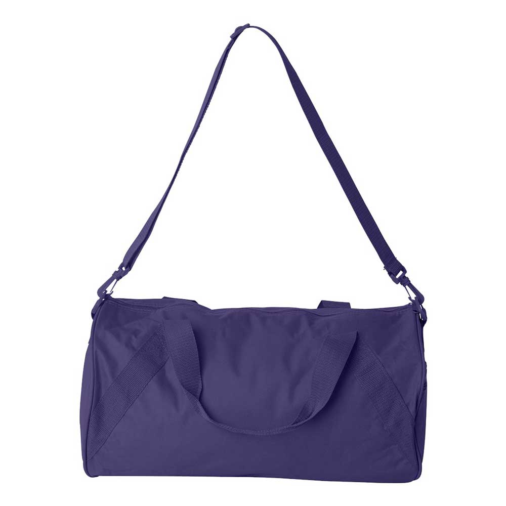 purple duffle