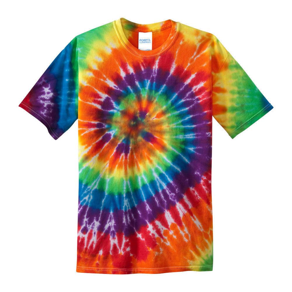 rainbow tie dye tee