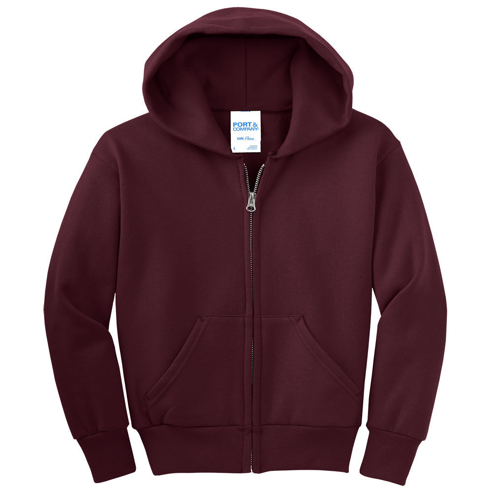 maroon full zip sweatshirt jacket