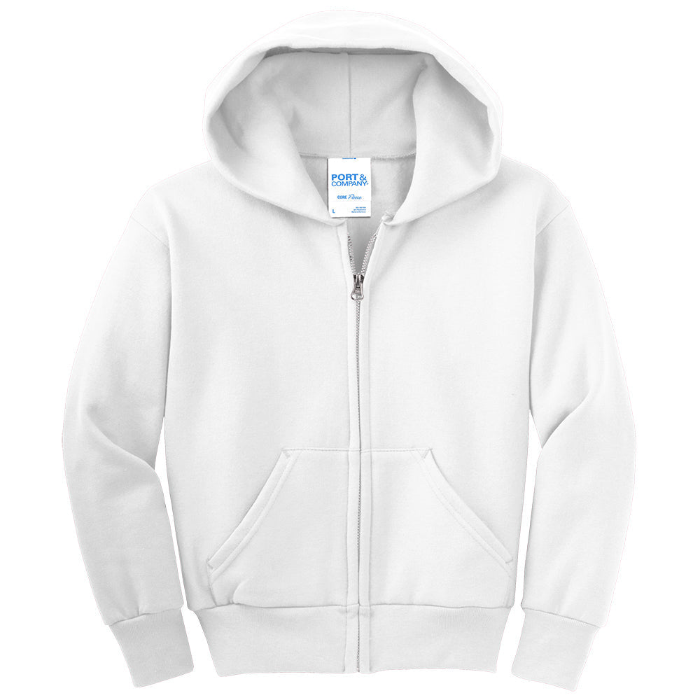 white full zip sweatshirt jacket