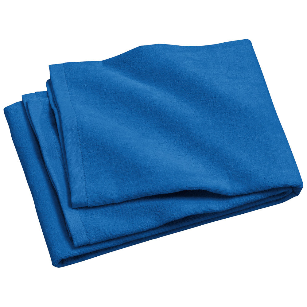 royal blue midweight beach towel