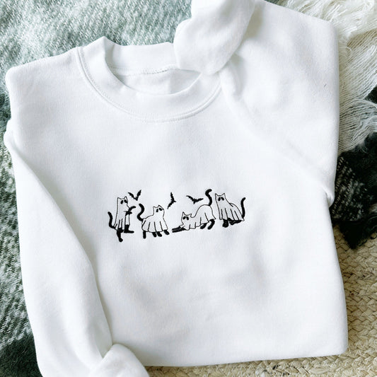 Ghost Cat Youth Crewneck Sweatshirt