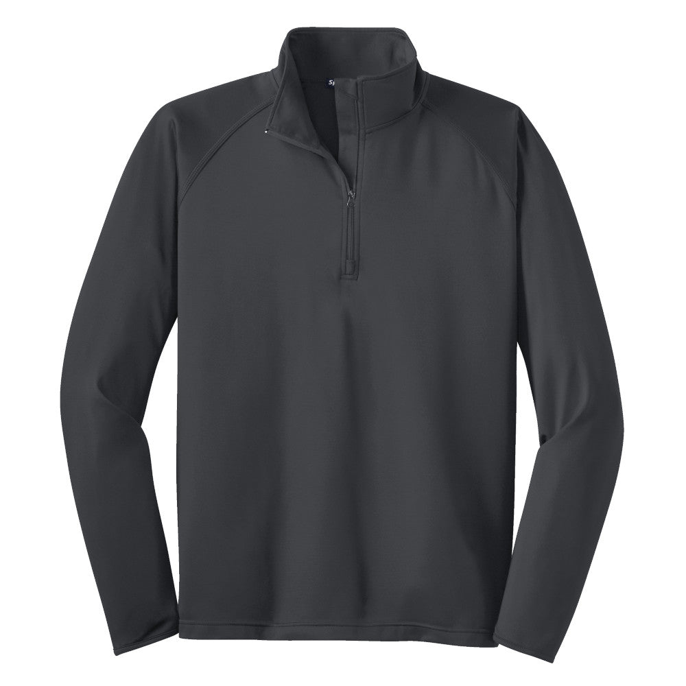 charcoal gray athletic quarter zip