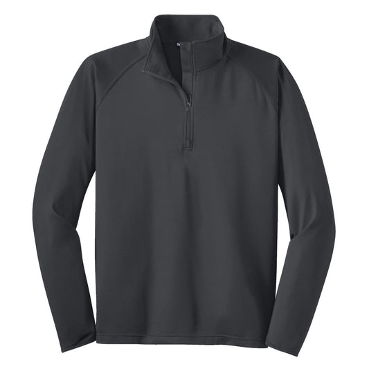 charcoal gray athletic quarter zip