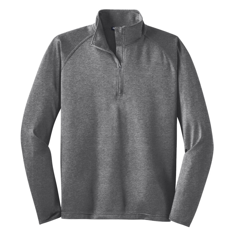 charcoal gray heather athletic quarter zip