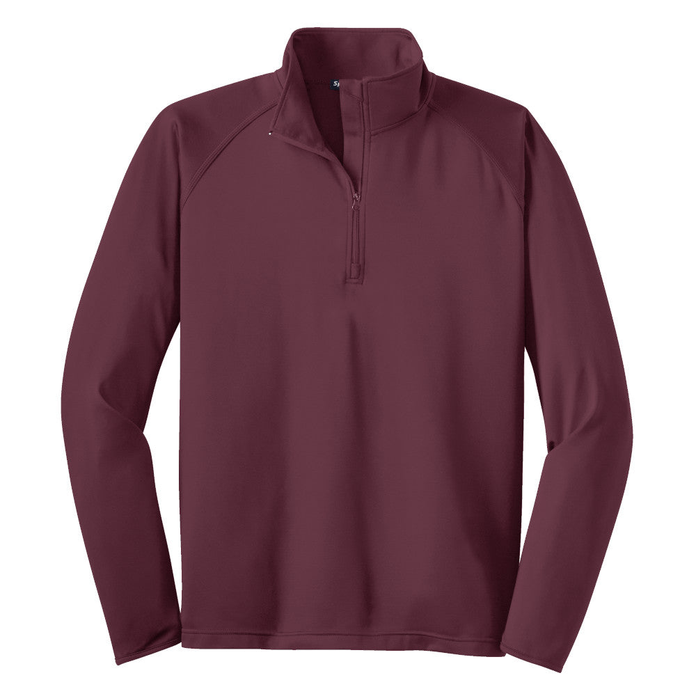 maroon athletic quarter zip