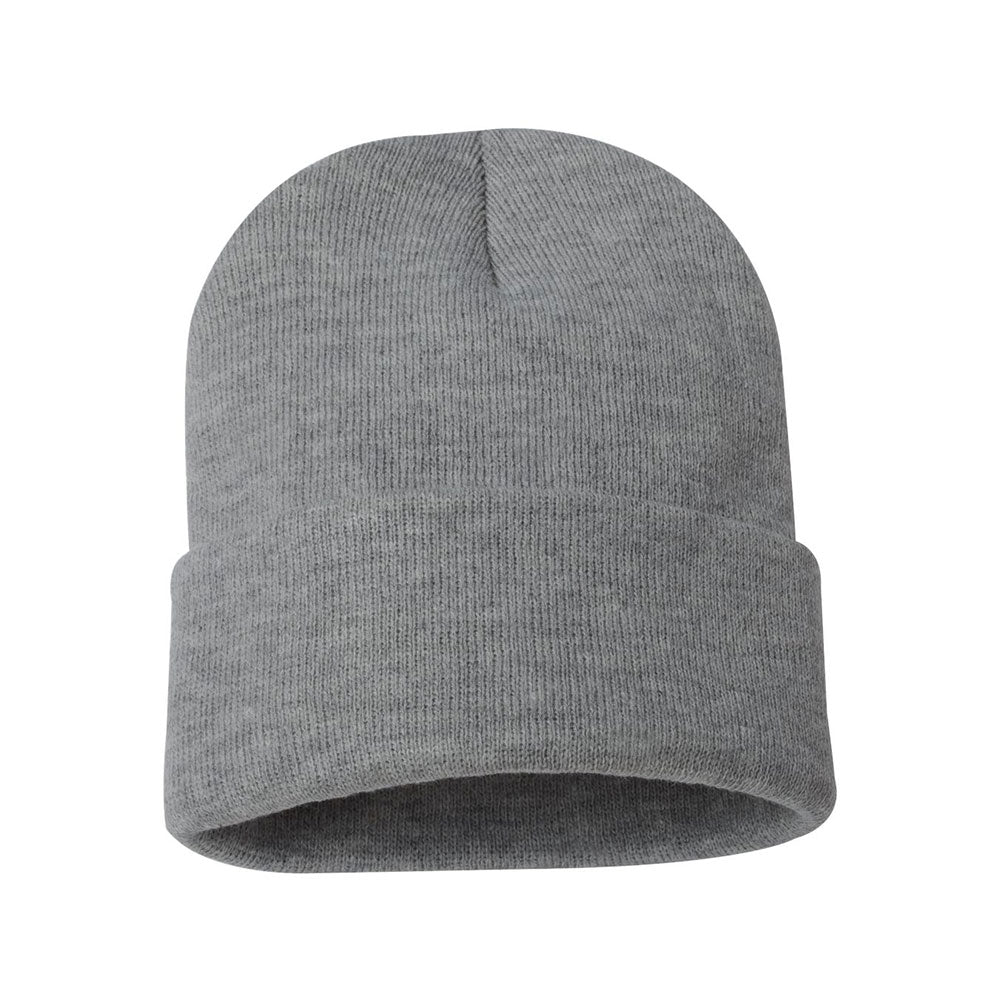dark heather gray beanie