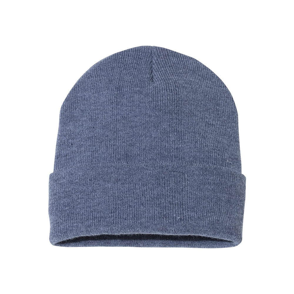 heather navy beanie