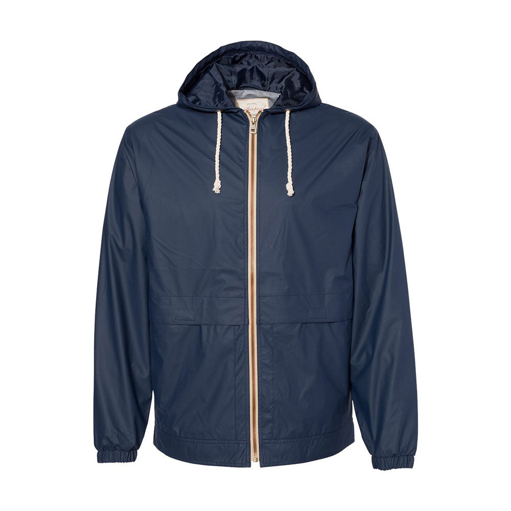 navy vintage rain jacket